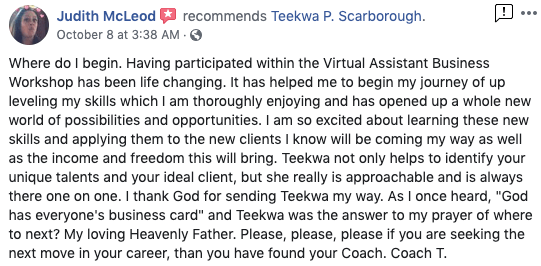 Virtual Assistant training